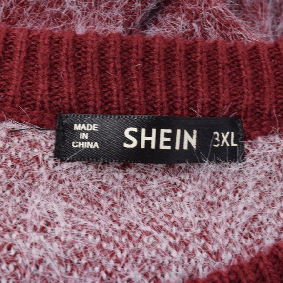 Shein Polka Dot Pullover Fuzzy Sweater 3XL - Picture 4 of 9
